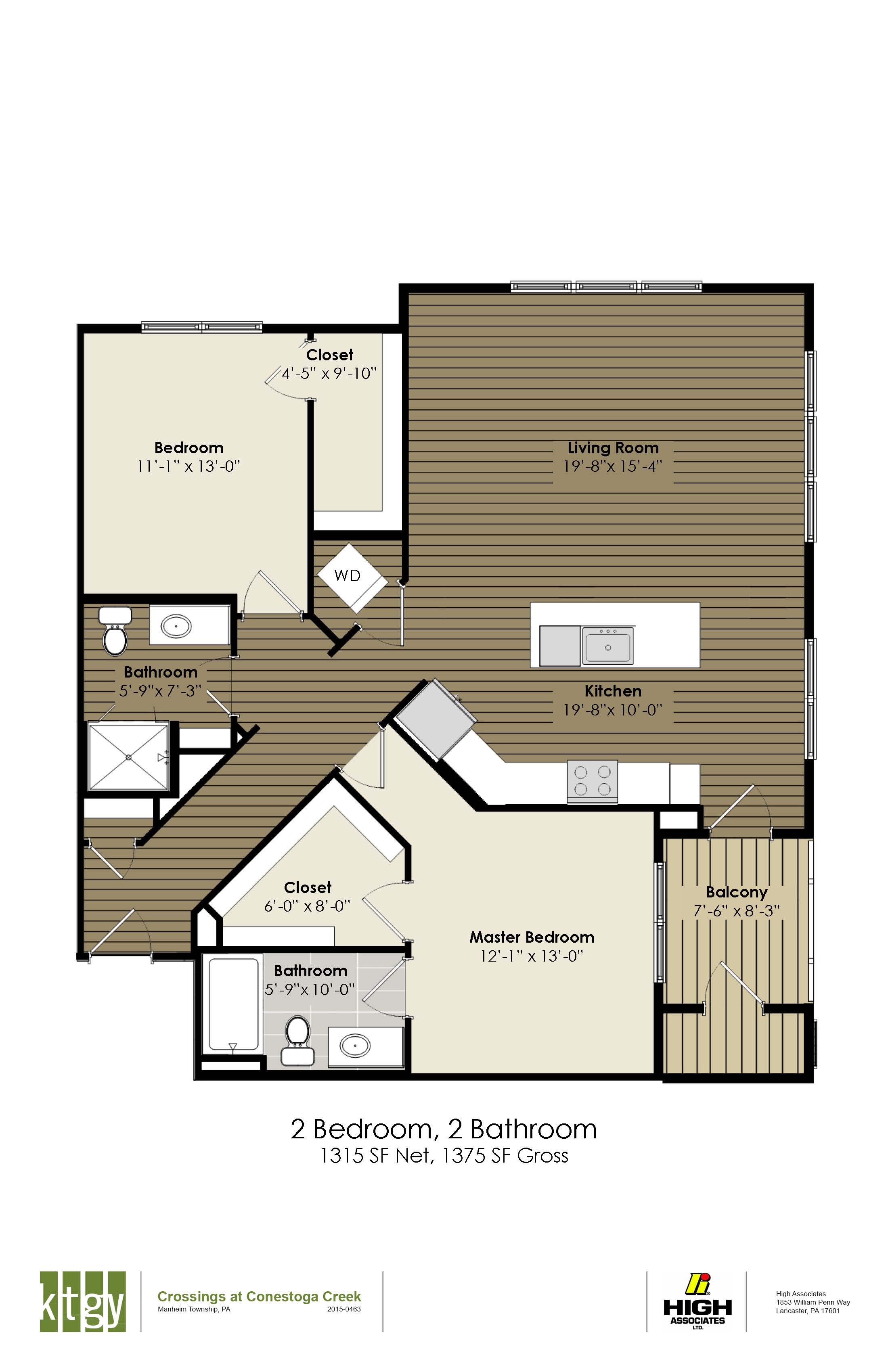 2 Bedroom - Fulton