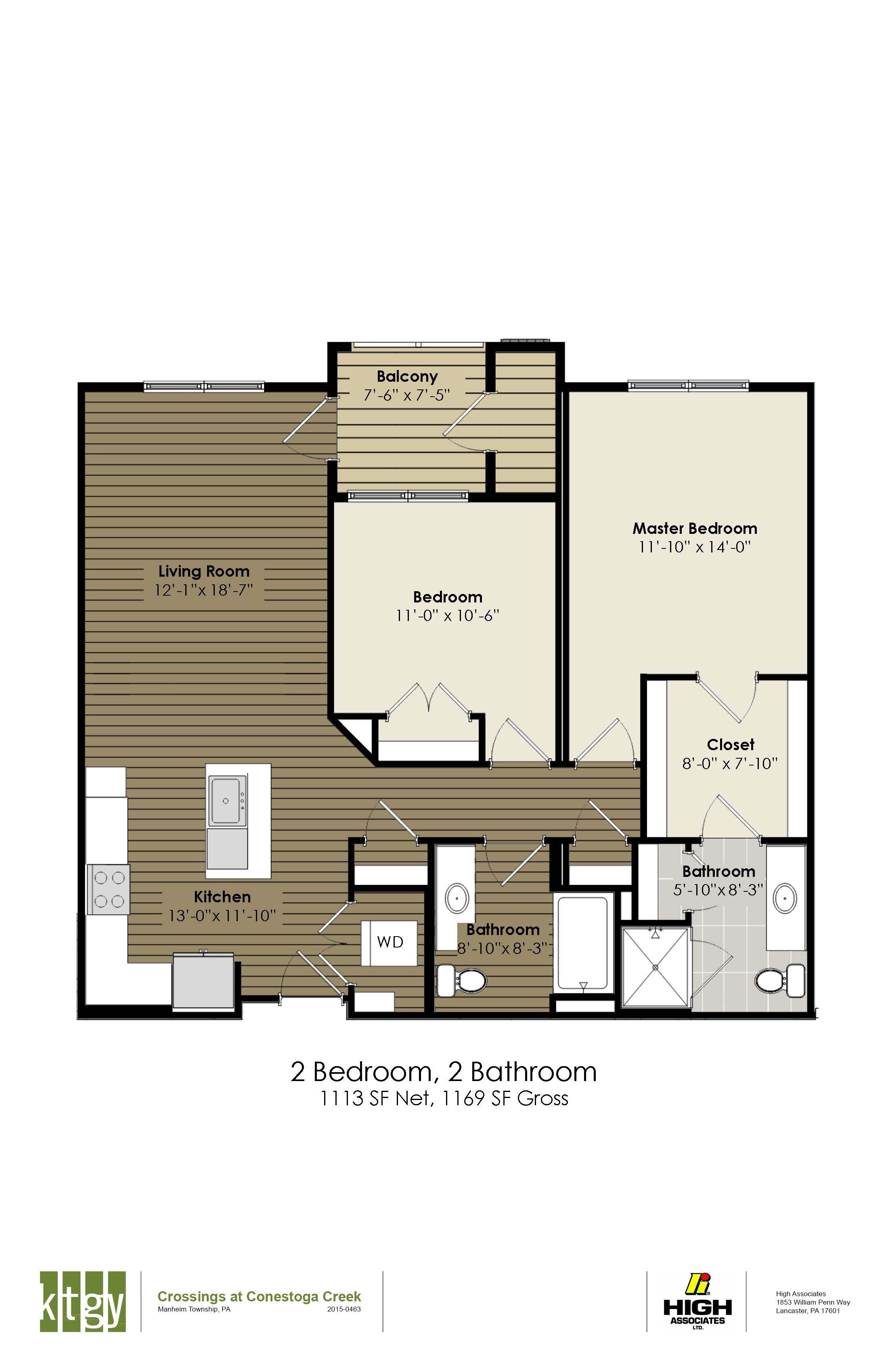 Lancaster PA Apartments The Crossings Floor Plans