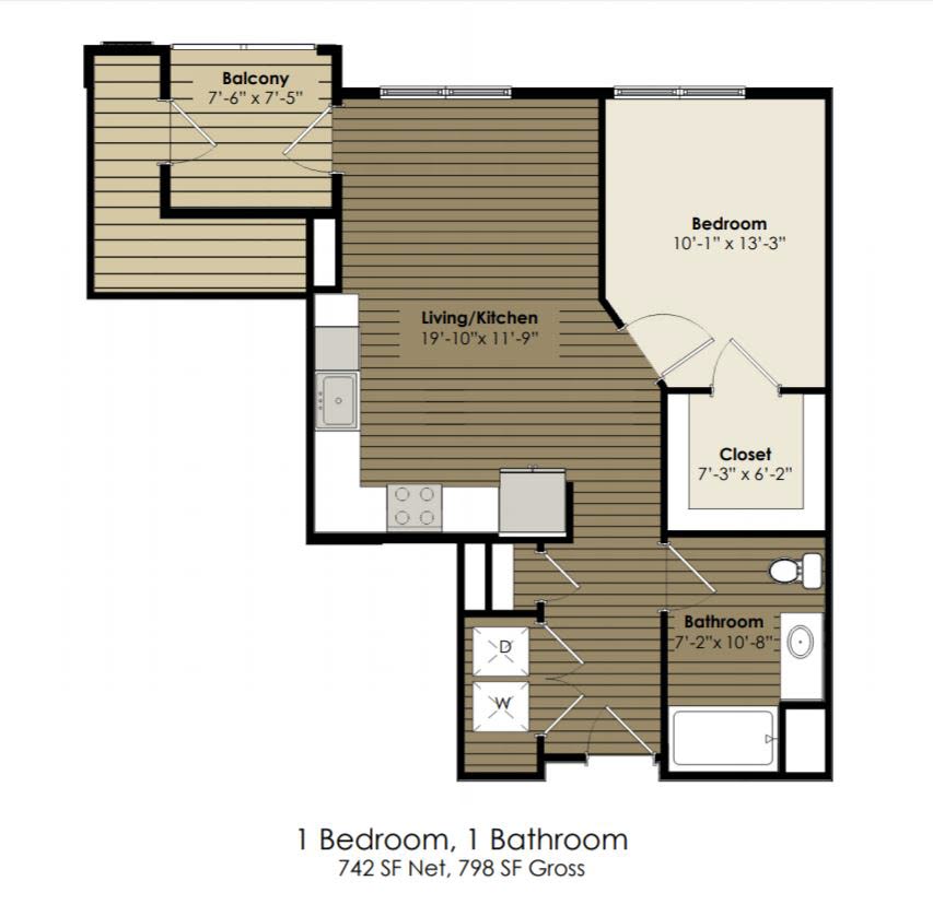 1 Bedroom ADA - Donecker