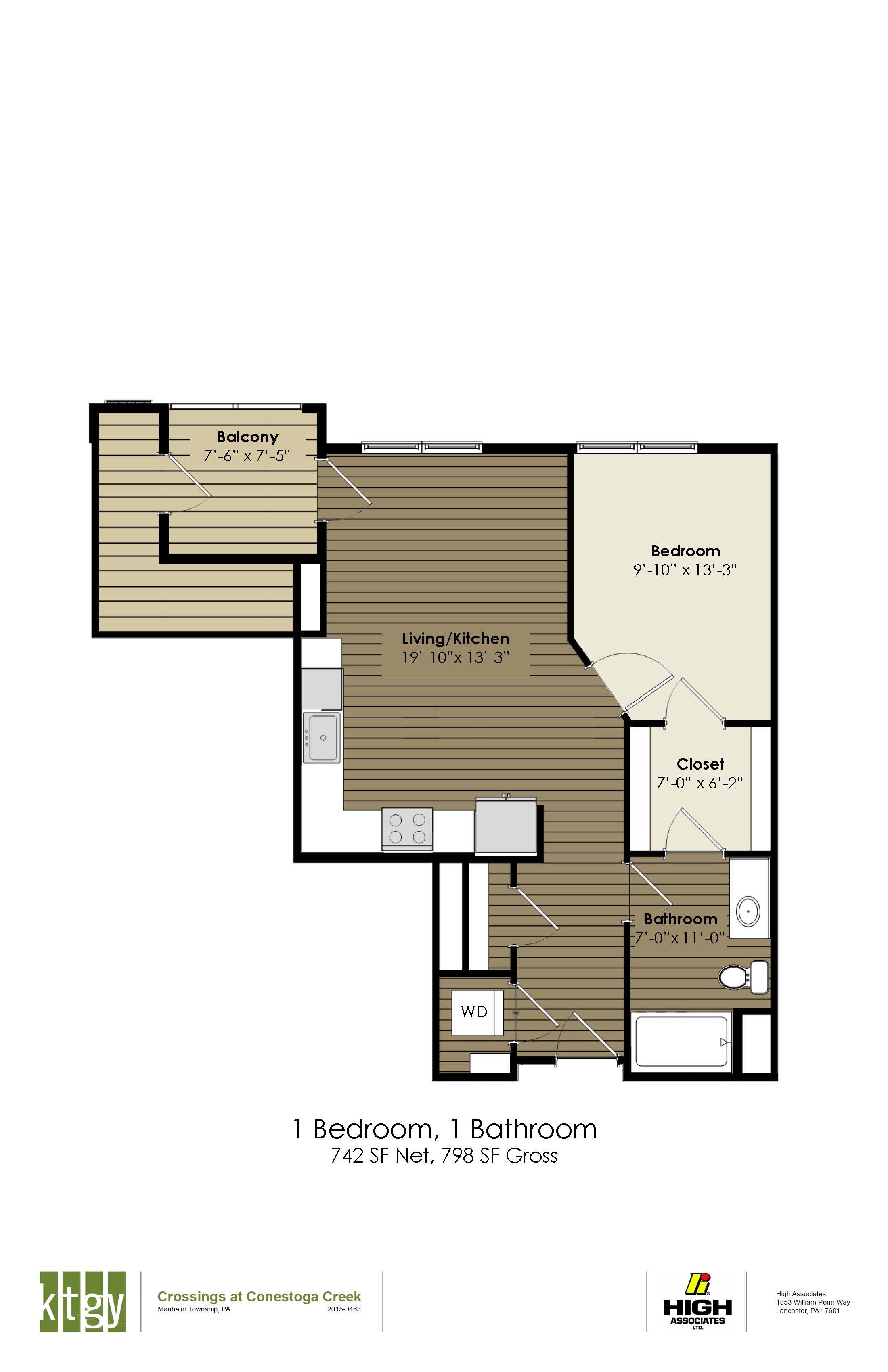 Lancaster PA Apartments The Crossings Floor Plans